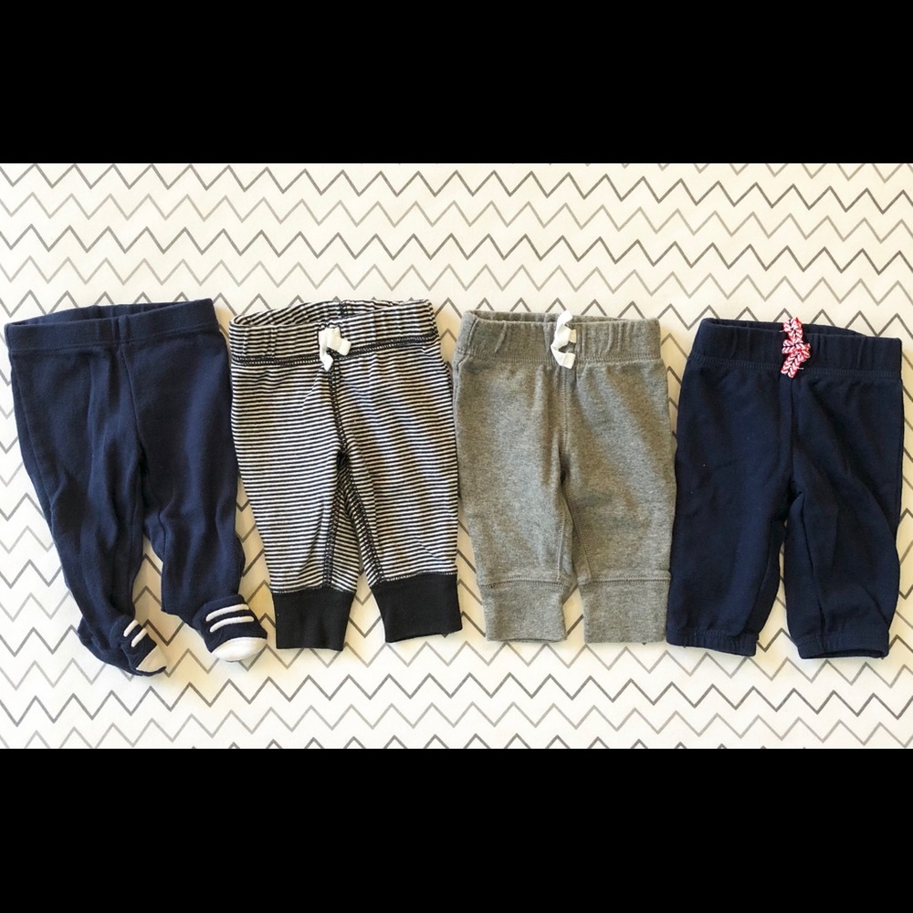 Carter’s Little Joggers for Newborn 💙 Set of 4